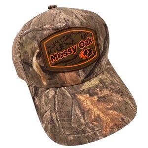 Mossy Oak Camo Trucker Hat Mens Adjustable Snapback Mesh Hunting Cap OSFM